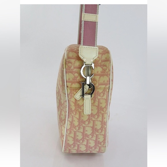 Dior Pink and Cream Monogram Crossbody Bag - Picture 3 of 15